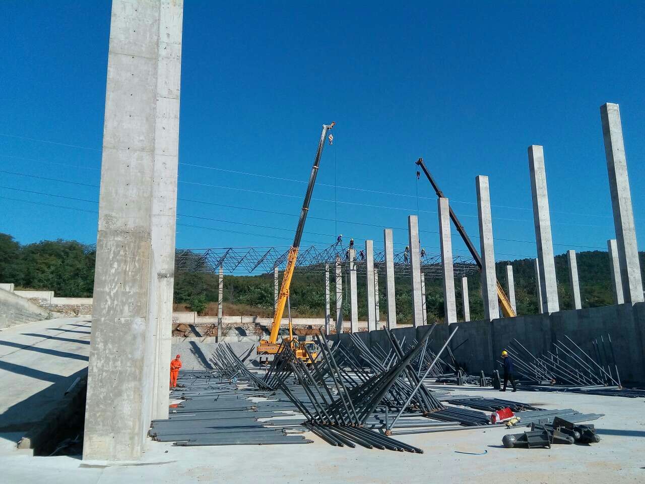 楚雄搅拌站网架